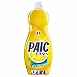 PAIC - Liquide Vaisselle Paic Citron Super Dégraissant - Nettoie - Dégraisse - Élimine les mauvaises odeurs - 750ml