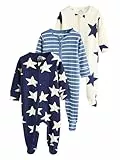 Next Bébé garçon Dors-Bien étoiles, Lot de 3 Bleu Marine 9 Mois