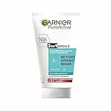 GARNIER Pure Active - Nettoyant 3-En-1 Argile - Nettoyant, Exfoliant & Masque - Anti-Imperfections & Anti-Marques - Niacinamide & Argile - Vegan & Cruelty Free - Peaux Mixtes à Grasses - 150 ml