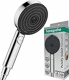 Hansgrohe Pommeau de Douche Pulsify Select S, Douchette à Main 105 mm Diamètre, 3 Types de Jet (Relaxation), Chromé, 24110000
