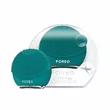 FOREO LUNA 4 go Brosse Nettoyante, Massante & Raffermissante Visage - Brosse Premium - Améliore l'absorption des soins - Accessoires de voyage visage - Tous Types de Peau - Evergreen