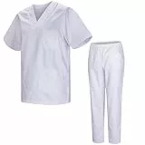 Misemiya - Ensemble Uniformes Unisexe Blouse - Uniforme Médical avec Haut et Pantalon - Ref.8178 - Small, Blanc 21
