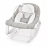 Ingenuity Keep Cozy 3-en-1 Transat Vibrant Évolutif pour Bébé et Siège à Bascule du Nourrisson au Bambin, Vibrations et Barre de Jouets, 0-30 Mois Jusqu'à 18 kg - Ours Linden