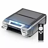 MEDOXA Robot écumeur de Piscine à énergie Solaire, Robot Nettoyeur de Surface de Piscine sans Fil avec Double Option de Charge, évitement Intelligent des Obstacles et télécommande