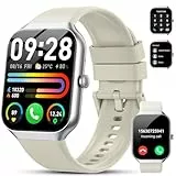 Montre Connectée Homme Femme avec Appel Bluetooth, Smartwatch 1.96' HD Montre Sport avec Podometre Moniteur Sommeil Cardiofréquencemètre 100+ Sportifs Intelligente Bracelet Connecté pour Android/iOS