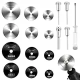 17 Pièces Disques De Coupe pour Dremel Accessoires Outils Mini Scie Circulaire HSS Multifonction Rotatif Mini Perceuse pour Dremel pour Metal Découpe pour Le Bois Couper Bois Plastique Et Métal