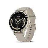 Garmin Venu 3S - Montre connectée GPS Sport et santé - Soft Gold avec Bracelet Lin