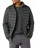 Amazon Essentials Doudoune Imperméable Légère Et Compacte (Disponible en Grande Taille) Homme, Gris Foncé, M