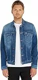 Tommy Jeans Homme Reg Trucker Jk Wmbs Dm0dm10244 Vestes, Bleu (Wilson Mid Blue Stretch), M EU