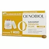 OENOBIOL SUN EXPERT Préparation Solaire Accélérée - Protection Cellulaire Anti-Oxydante - Favorise Un Hâle Intense Et Éclatant - Complément Alimentaire 2X15 Capsules Végétales - Programme 1 Mois