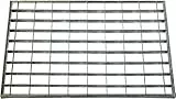 ID Mat 4060_L Grille Métal Tapis Paillasson Acier Galvanisé Gris 60 x 40 x 2 cm
