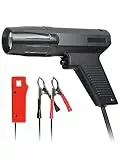 VKALTUL Lampe Stroboscopique Automobile 12V, Pistolet d'Allumage pistolet de Synchronisation, Lampe Stroboscopique avec Pince à Induction et Deux Pinces Crocodiles pour Voiture Auto Moto