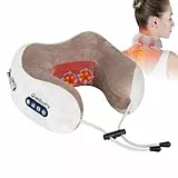 Quellsotty Masseur Cervical et Cou, Appareil Massage de Cervicales, Masseur Électrique Oreiller de Nuque sans fil Massant à Shiatsu, Coussin de Massage Électrique pour les Cervicales Douloureuses
