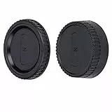 JJC Bouchon de Protection Frontal + Protège-Objectif Arrière pour Nikon F Mount DSLR Caméra & Nikon F Objectif (1 Set)