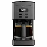 Cecotec Cafetière à Filtre Coffee 56 Time, 800W de Puissance, Programmez votre café, Inox, Écran LCD, Bec Anti-goutte, Capacité 1,3L pour 12 Tasses, Arrêt Automatique, Réservoir avec fenêtre