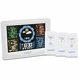 La Crosse Technology - WS6304 Station météo colorée 3 capteurs - Blanc