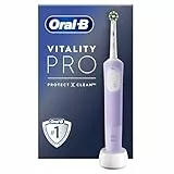 Oral-B Vitality Pro Brosse A Dents Electrique, Pour Adultes, Modes De Nettoyage Avec Sensibilité Plus, 1 Brossette De Rechange, 1 Chargeur, Violette