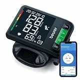 Beurer BC 87 Tensiomètre à poignet avec connexion App, écran XL, indicateur de repos, technologie d'inflation, indicateur de risque coloré et détection d'arythmie