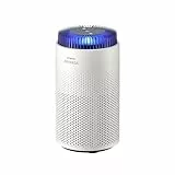 COWAY Purificateur d'Air pour Chambre & Maison. Idéal Allergies, Poussière, Pollen, Poils Animaux, Odeurs. Ultra-Silencieux 18,4 dB. Performance CADR 120,1 m³/h – AIRMEGA 50