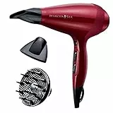 Remington Sèche-cheveux Professionnel [Douceur & Brillance] Silk (2400W, Turbo 140 km/h, Ionique, Revêtement Céramique enrichi à la protéine de soie, Moteur AC performant, Accessoires) AC9096