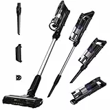 Hoover HF1 Plus Multifonction Puissant 165W HF1PZ10H, Aspirateur Balai sans Fil Léger, Brosse Anti-Twist LED Anti-emmêlement & Multi-sols, Position Parking, Mode Turbo, Vidage 1 clic