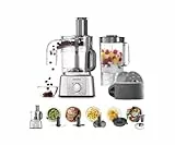 Kenwood MultiPro Express FDP65.820SI, Robot de Cuisine Multifonction avec Large Gamme d'Accessoires, Bol d'une Capacité de 3 L, 2 Vitesses Plus Pulse, 1000W, Argent