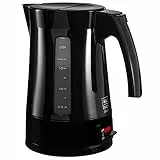 Melitta Bouilloire Graduée, Capacité 1,7 L, Enjoy Aqua, Noir, 100301