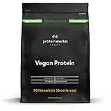 THE PROTEIN WORKS - Protéine Végane | 25g de protéines végétales | Qualité première | Shake de protéines végétales | 33 Servings | Chocolat Caramel | 1kg