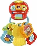 VTech - Mon Hochet P'tites Clés Magiques, Hochet Bébé Porte-Clefs Interactif, Éveil Musical, Jouet de Dentition, Cadeau de Naissance Bébé Dès 3 Mois - Contenu en Français