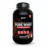 WHEY PROTEIN - Double Chocolat - 2,2 kg -EAFIT - Marque Française N°1 en Nutrition Sportive - 32g de Proteine Whey - BCAA - Shaker Proteine - Pre Workout, Musculation - Protéines Whey