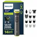 Philips Multigroom Series 7000 - Tondeuse tout-en-un équipée de 14 sabots pour le visage, la tête et le corps, et 21 hauteurs de coupe (de 0,5 à 16 mm) pour une précision ultime (modèle MG7930/15)