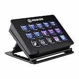 Elgato Stream Deck - Contrôleur de Création de contenus en Direct, 15 Touches LCD Personnalisables, Support Réglable, Windows 10 et macOS 10.13 ou Version Plus Récente Noir