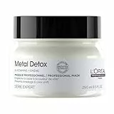 L'OREAL PROFESSIONNEL - Masque Anti-Casse - Cheveux Abîmés & Cassants, Colorés ou Naturels - Renforce & Hydrate la Fibre - Couleur Longue Durée - Metal Detox, Série Expert - 250ml