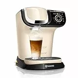 Tassimo My Way 2 TAS6507 Cafetière à capsules avec filtre à eau, plus de 70 boissons, personnalisation, entièrement automatique, préparation facile, 1500 W, 1,3 l, crème