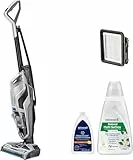 BISSELL CrossWave C3 Pro, Aspirateur Balai Laveur à Câble, Aspire, Lave et Sèche, Nettoyeur Eau Poussière, Extraction Puissante des Taches Humides et Sèches, Nettoyeur 3en1 pour Multi-surfaces, 3555N