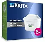 BRITA Lot de 6 cartouches filtrantes BRITA Maxtra Pro extra anti-calcaire - Pour la protection de l'appareil et la réduction du calcaire, des impuretés, du chlore et des métaux