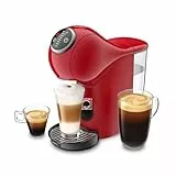 Krups Nescafé Dolce Gusto Machine à café capsules, Cafetière multi-boissons, Haute pression, 15 bars, Programmable, Arrêt automatique, Compact, Genio S Plus, Rouge KP340510