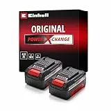 Original Einhell Système à double batterie 4,0 Ah Twinpack Power X-Change (Li-Ion, 18V, 2x 4,0 Ah, adapté à tous les appareils PXC, gestion proactive de la batterie, cycles de charge adaptés à l'état)