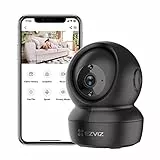 EZVIZ C6N Caméra Surveillance WiFi Intérieure 1080P, Caméra Bébé Pan/Tilt à 360°, WiFi 2.4Ghz, Vision Nocturne avec Smart IR, Détection de Movement et Suivi Auto, Audio Bidirectionnel, Noir