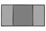 Schellenberg 50813 Moustiquaire fenetre coulissante Insectstop Slide avec cadre en aluminium ajustable extensible max. 193 x 75 cm, anthracite