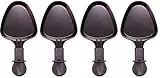 27041 Lot de 4 poêlons à raclette ovales (L x l x H) : 10,5 x 10 x 1,4 cm (poêle) - Longueur totale : 19,7 cm - Passe au lave-vaisselle - Compatible avec Klarstein/Princess/Tristar / Tefal comme