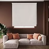 Blindecor Draco Store Enrouleur Opaque - Gris argent, 140 x 175 cm (largeur x hauteur) | Taille du tissu 137 x 170 cm | Stores thermiques occultants