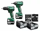 Kit 18V HIKOKI Perceuse DS18DD + Visseuse WH18DD + 2 Batteries 5Ah - KC18DDWAZ