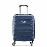 DELSEY PARIS - Meteor EU - Valise Cabine Rigide Slim - 55x40x23 cm - 41 litres - S - Bleu Fonce
