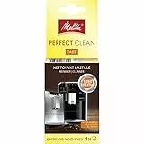 Melitta Nettoyant en Tablettes, Pour Machines à Café Automatiques, à Capsules et à Dosettes, 4 x 1,8 g, Blanc, Taille Unique
