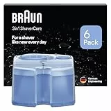 Braun 3in1 ShaverCare, Recharges 3-en-1, Originales, Pour Station SmartCare, Nettoie 10x Mieux Que L’eau, Formule Avec Un Parfum Frais De Citron, Pour Un Nettoyage Hygiénique Des Rasoirs, Pack De 6