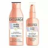 Dessange - Coffret Cheveux Hydra-Disciplinant - Shampooing + Sérum de Finition Anti-Frisottis - Hydra Brush - 2 Produits