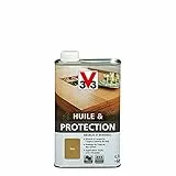 V33 Huile & protection pour meubles et boiseries, Miel 0,5L