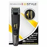 Remington Tondeuse à barbe [17 réglages 0,4-18 mm] Style Series B5 (lames titane auto-affûtées amovibles, portable, avec/sans fil, molette de réglage, 60 min d'autonomie, pochette de voyage) MB5000