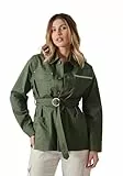 Kaporal - Veste Kaki Femme 100% Coton - Coral - M - Kaki
